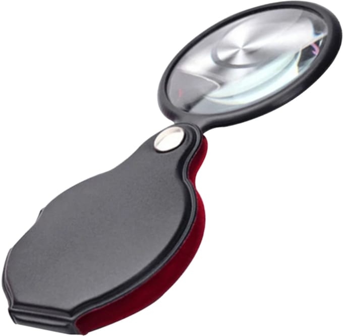 S4D® - Pocket Handloep - Leesloep - Zakloep - Pocket Vergrootglas - Klein In Formaat, Groot In Helderheid !