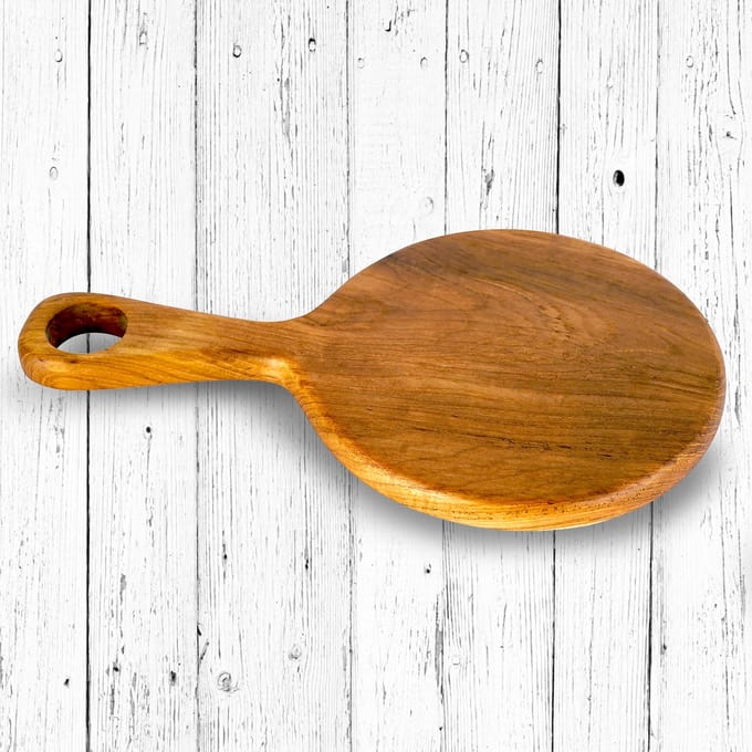 Snijplank hout -serveerplank 'CREN' 25cm X 15cm - vervaardigd uit teak