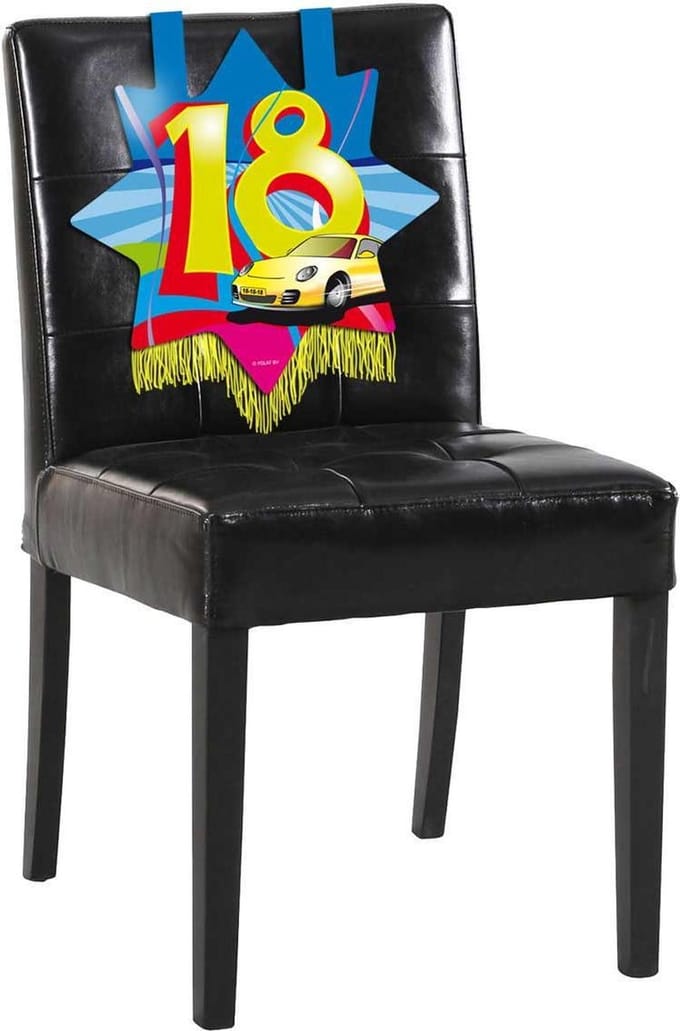 18 Jaar Stoeldecoratie Swirls