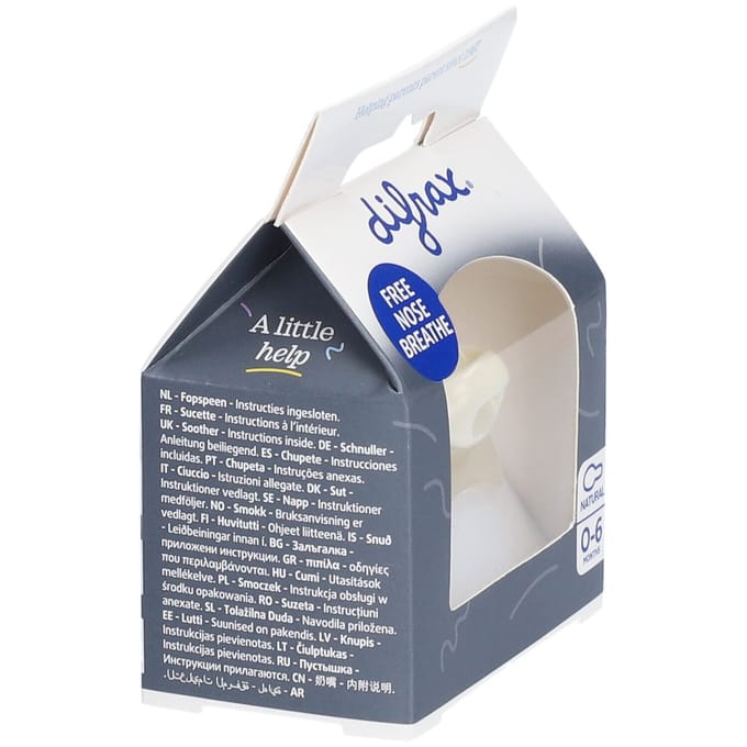 Difrax Fopspeen Natural - 0-6 maanden - Ocean/Lavender/Bubble gum/Vanilla