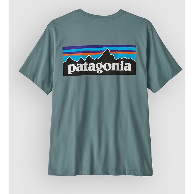 Patagonia P-6 Logo T-Shirt blauw