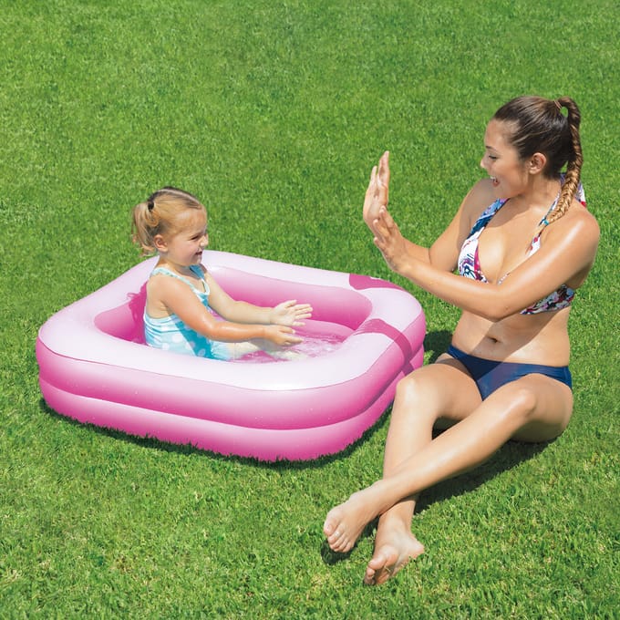 Summer Waves - Babyzwembad - Roze 86 x 86 x 25 cm