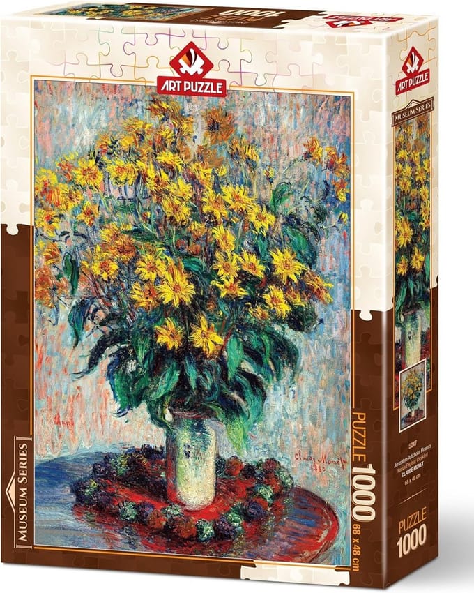 1000 stukjes legpuzzel van artisjok bloemen kunstwerk