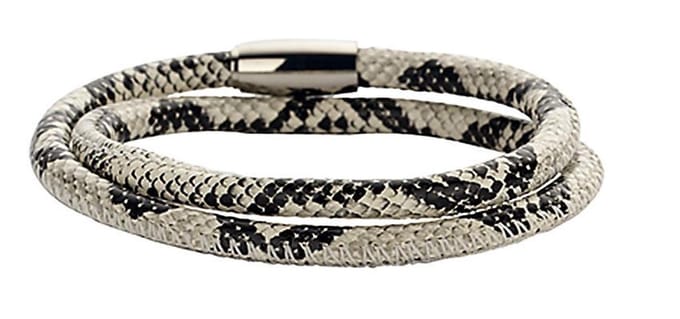 Montebello Armband Phylica - 316L Staal - Leer - 6mm - 19cm