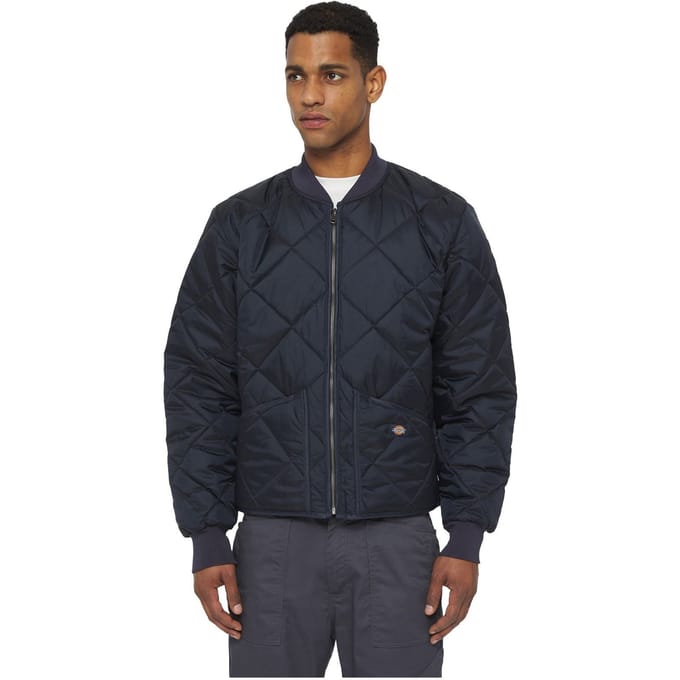 Dickies Diamond Heren Blauw Gequilt Jacket