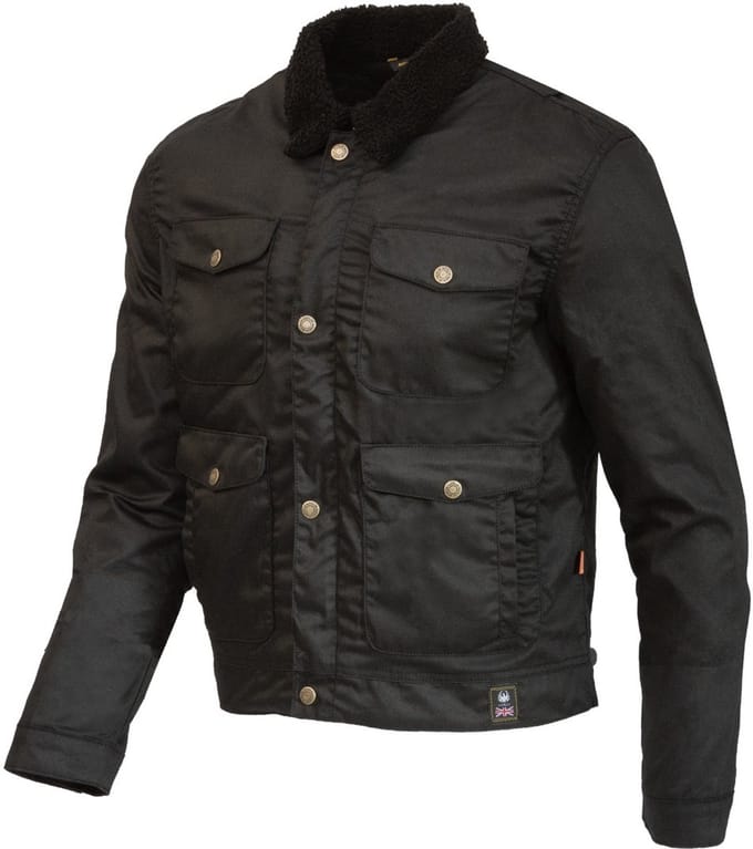 Merlin Millington D3O Zwart Wax Motorjas - Jas