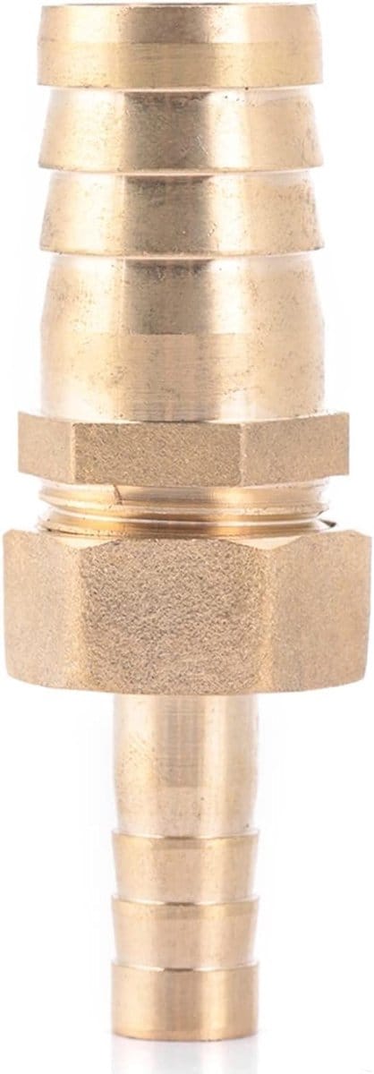 Hoge kwaliteit messing slangkoppeling 10mm naar 19mm, slangkoppeling reductie, slangkoppeling adapter voor tuinslangen