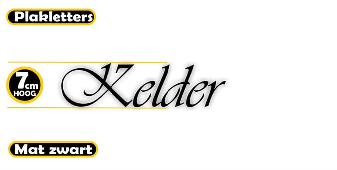 Jerma - Kelder - plakletters - deursticker.