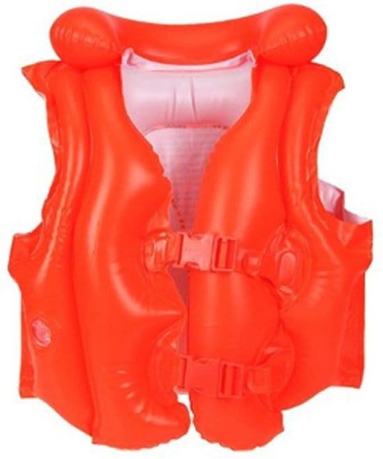 Intex zwemvest - Neon oranje, 3-6 jaar, 18-30 kg