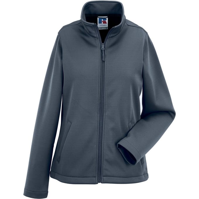 Russell Dames/Dames Slim Soft Shell Jasje (Convoy Grijs Effen)
