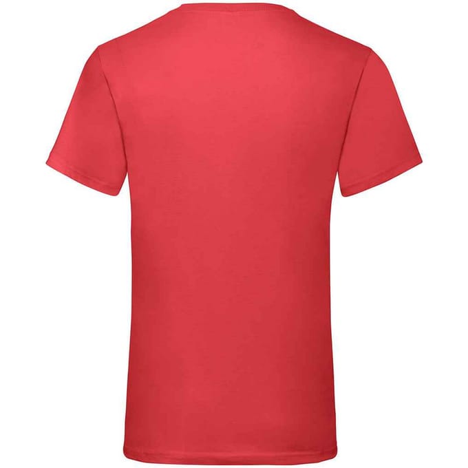 Fruit of the Loom Heren Waarde V Hals T-shirt (Rood)