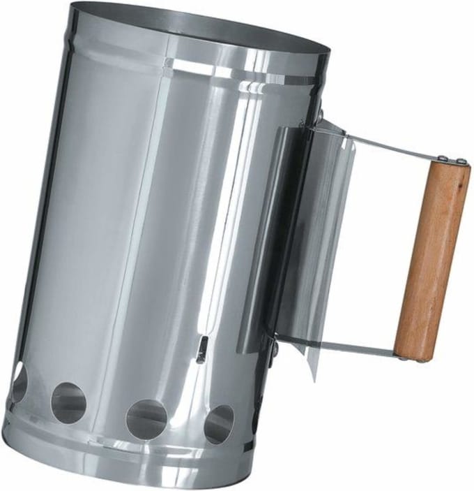 Benson Houtskoolstarter - RVS - Hitteschild - Stevige handgreep - 27 x 16 cm