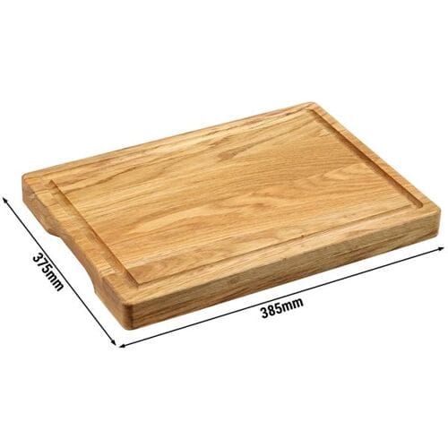 GGM Gastro (3 Stück) Schneidebrett - Eichenholz - 385x375x35mm
