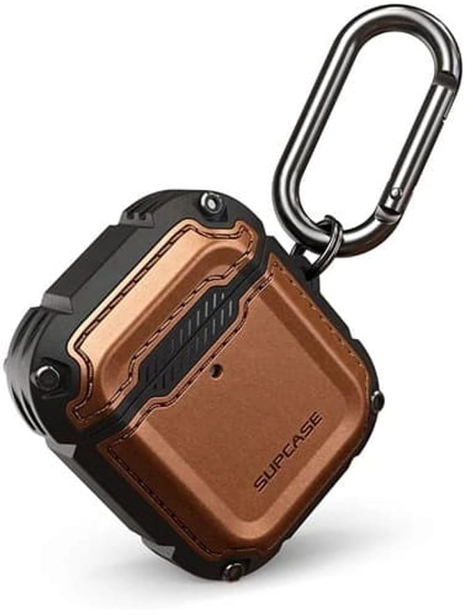 Supcase Battle Geschikt voor Apple AirPods 2 / Airpods 1 Case - Bruin