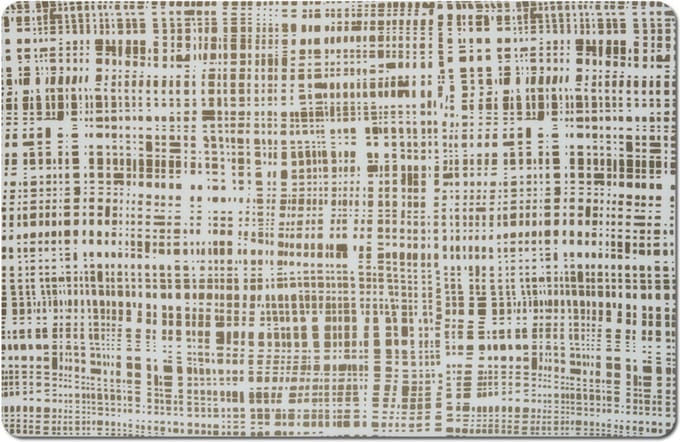 Zeller placemats gestreept - kunststof - 44 x 29 cm - grijs - abstract