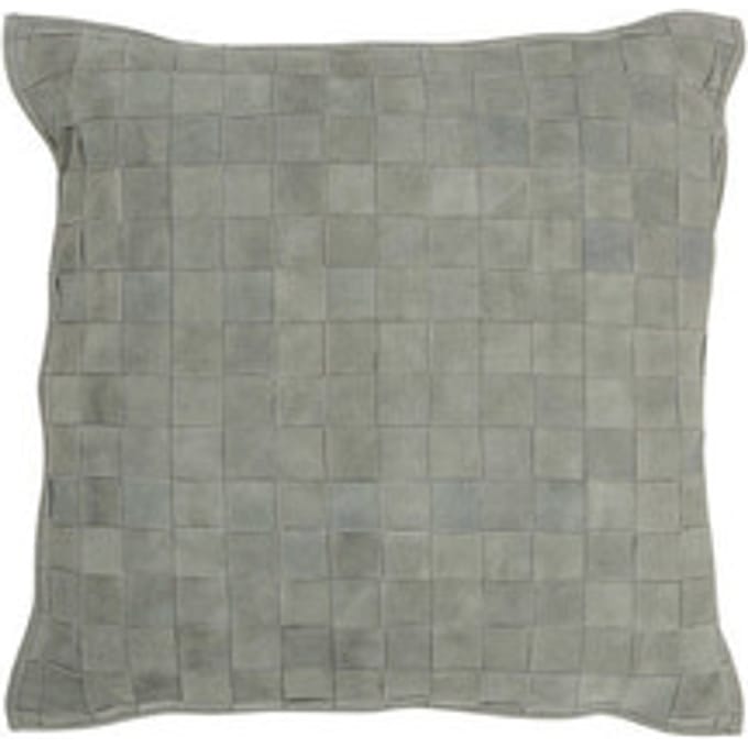 Kussens J-line COUSSIN CARR PETIT CUIR VE (45x45x8cm)
