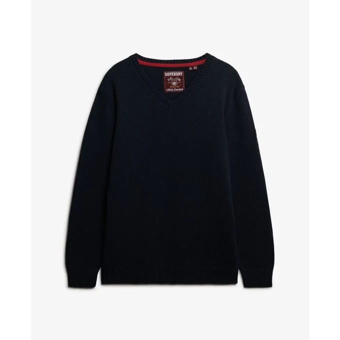 Superdry - Oversized trui met V-hals - Dames - Sweaters