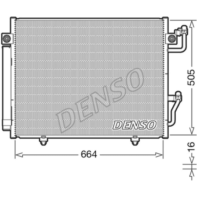 Condensator, airconditioning DENSO DCN45005