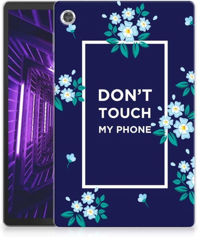Lenovo Tab M10 Plus Print Case Flowers Blue DTMP
