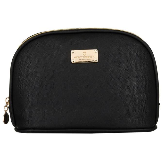 Peterson Kosmetische Tas - Dames - Elegant - Zwart - Saffiano