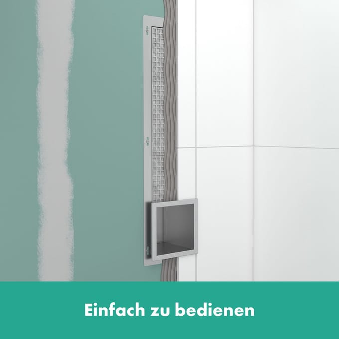 Hansgrohe XtraStoris Original - Ingebouwde toiletpapierdispenser, geborsteld staal 56058800