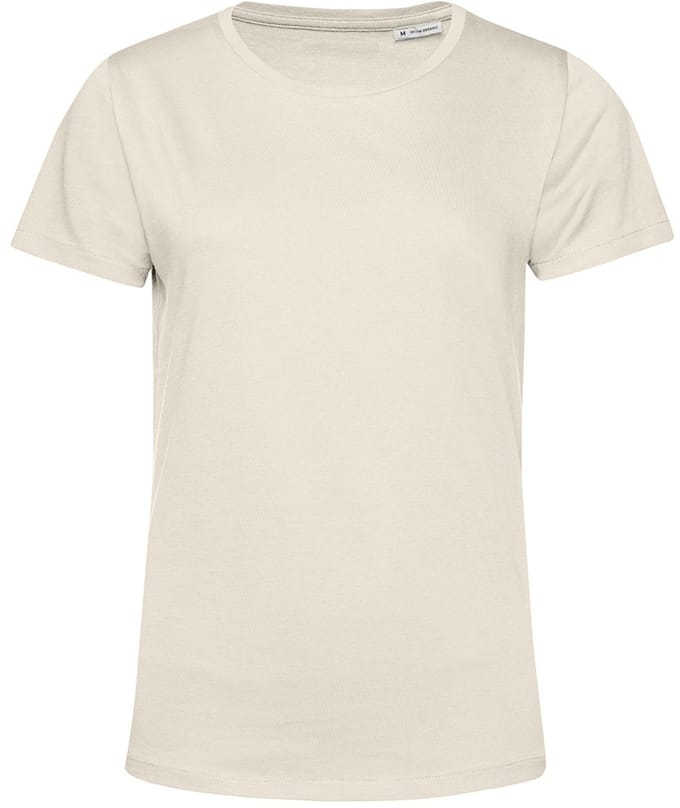 B&C Dames/dames E150 Organic T-Shirt met korte mouwen (Gebroken wit)