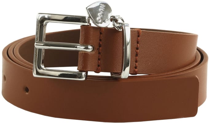 HUGO Leren Riem Tailleband Amelia H Leather Belt W85 Brown Bruine