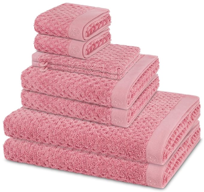 Ross Sonstiges 2 X washandjes 2 X gasten- 2 X douche- 2 X handdoek - in set 8 pack Harmony