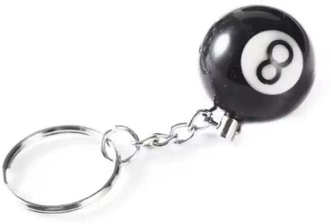 New Age Devi - 8-Ball Sleutelhanger - Gelukshanger voor Pool lovers