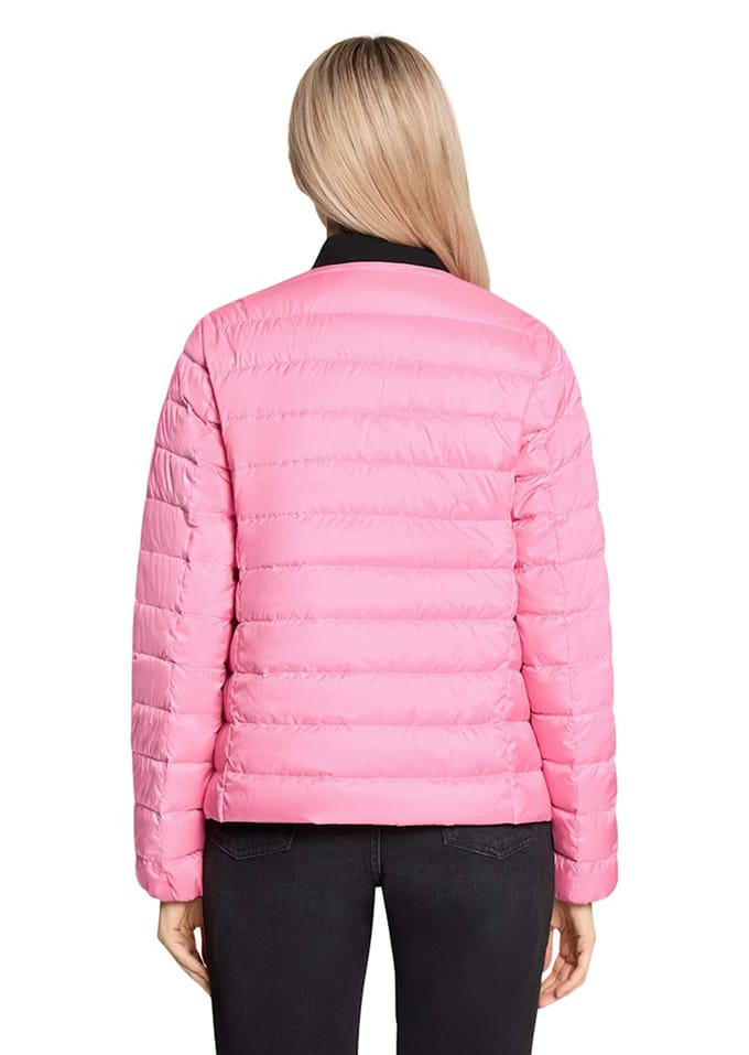 Licht donsjack met drukknopen - roze - Gr. 40 van Goldner Fashion