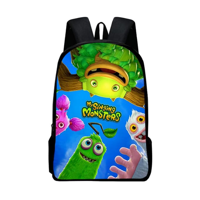 Klassiek Populair my singing monsters Notitieboek Rugzakken leerling Schooltassen 3D Print Oxford Waterdicht Jongens/Meisjes Laptop Rugzakken