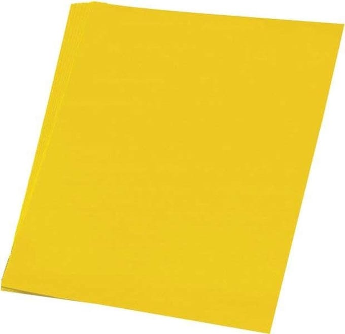 Haza Original Gekleurd Papier 130 Grams A4 Geel 50 Vel