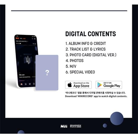 PARK WOO JIN(AB6IX) 1e EP oWn (PLATFORM ver.) Random ver blue