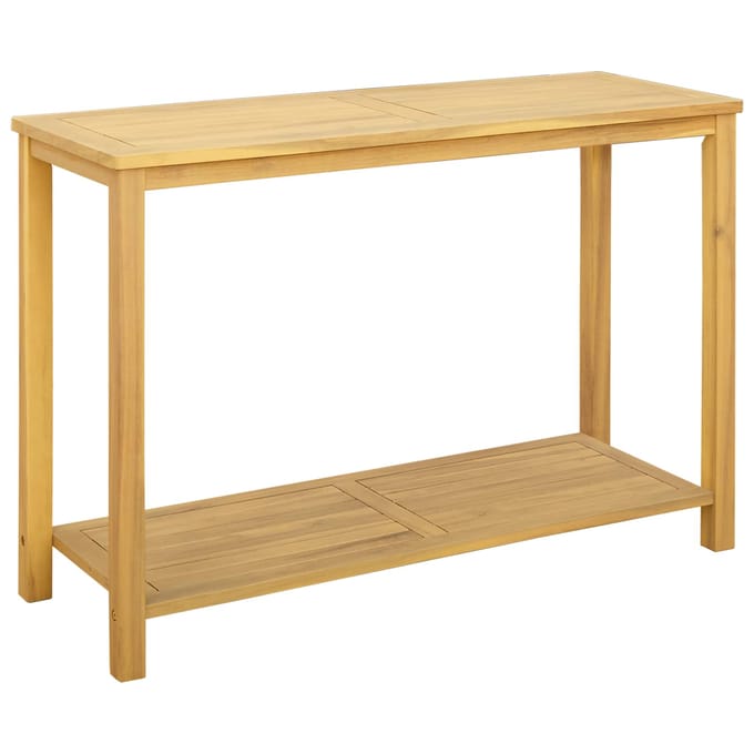 vidaXL Tuin Console Tafel Licht acacia 110 x 40 x 75 cm