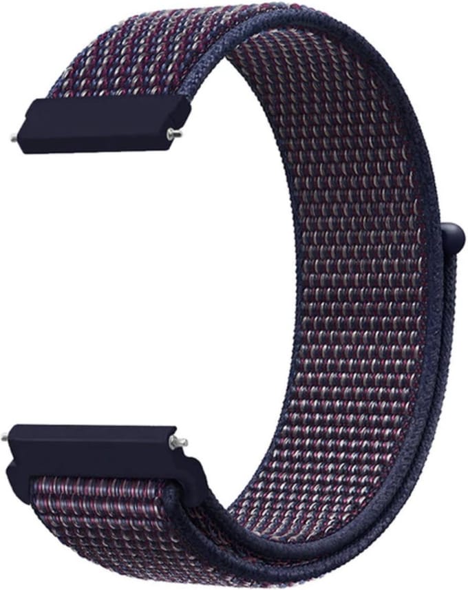 KELERINO. Nylon bandje geschikt voor Samsung Galaxy Active / 42 MM - Donkerblauw