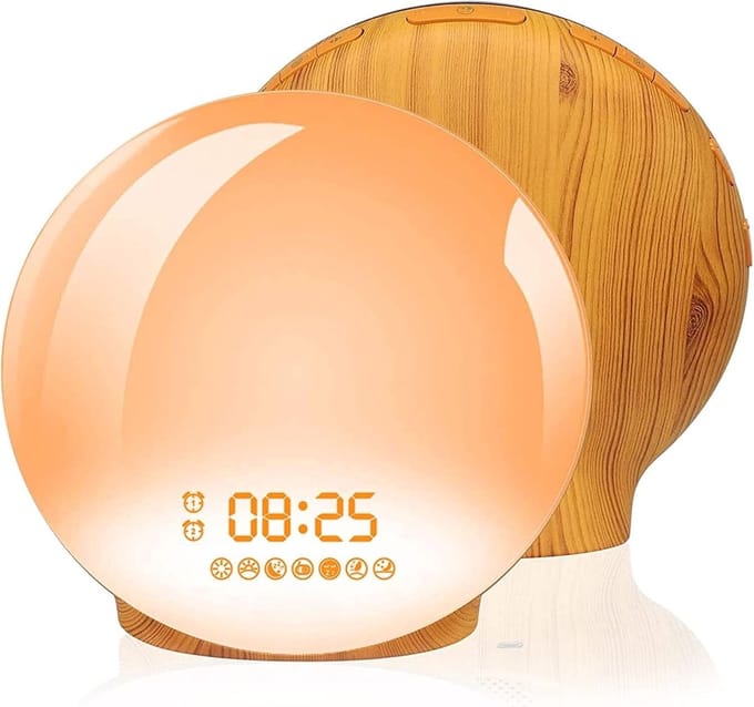 Lexium Wake-Up Light - Bed Sfeerlamp - Digitale Wekker - Lichtwekker - Wake up light wekker - Wake-up lights