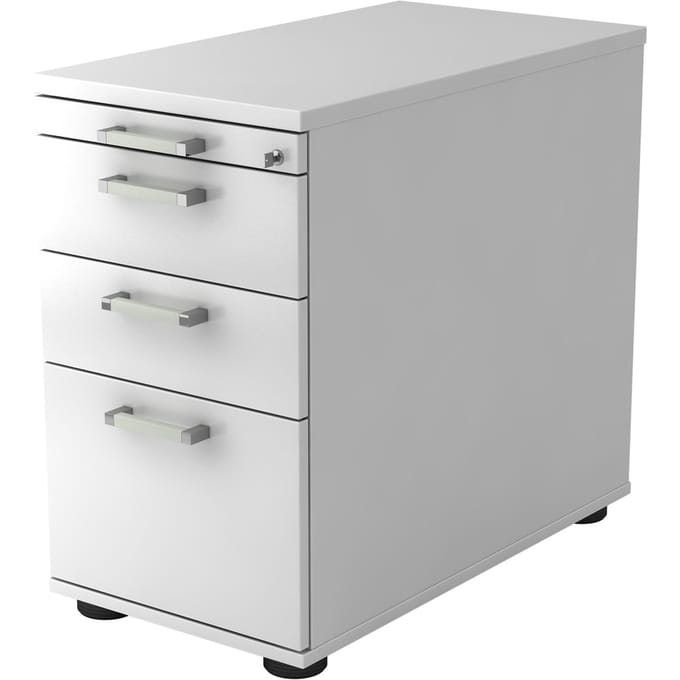 SIGNA SC40 CE - Standcontainer Wit Chrome metaal handgreep