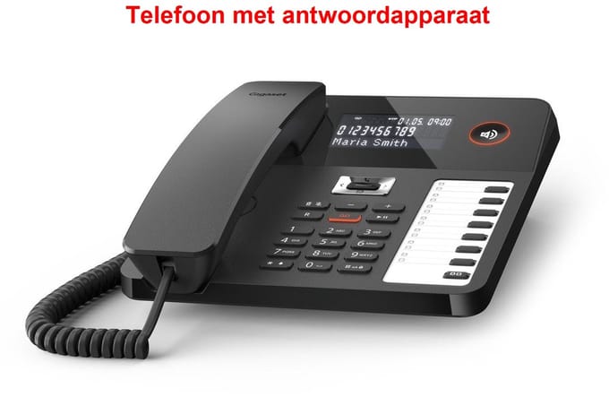 Vaste telefoon - nummerweergave - beantwoorder - antwoordapparaat - 800a
