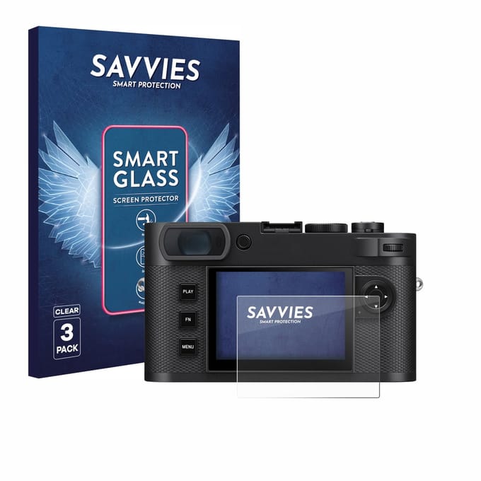 3 Stuks Savvies Screenprotector - geschikt voor Leica M EV1 - beschermfolie glas transparant