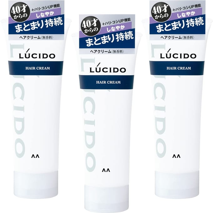LUCIDO Haarcrème 160g - Styling & Hydraterende Oplossing voor Glad Haar 3 pieces