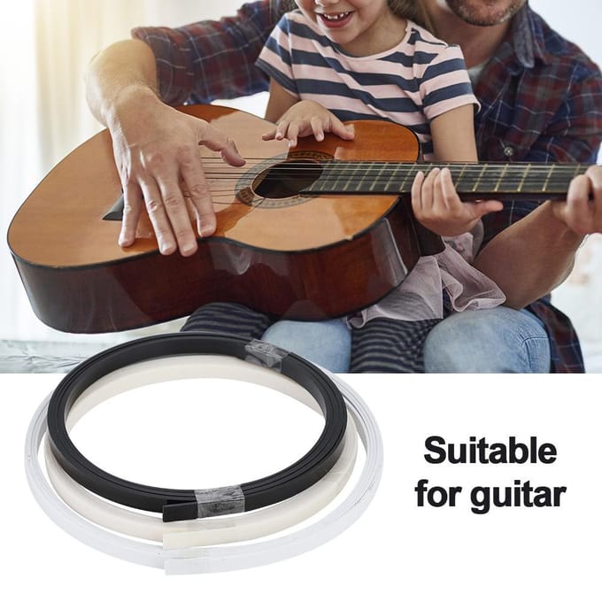 Drie Kleuren Gitaar Bindingen Purfling Strips Muziekinstrument Accessoire white