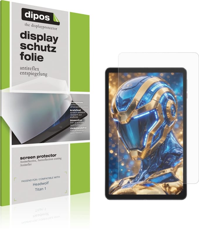 dipos – 2x Matte Beschermfolie geschikt voor Headwolf Titan 1 | Krasbestendige & antireflecterende Screenprotector Ultra-Thin