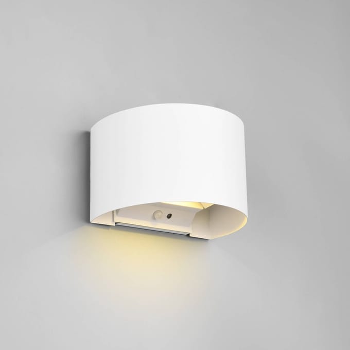 REALITY TALENT - Wandlamp - Wit mat - incl. 2x SMD 1W - Oplaadbaar - Draadloos - Beweginssensor - Schemeringssensor - Accuvoeding - Buitenverlichting - IP44