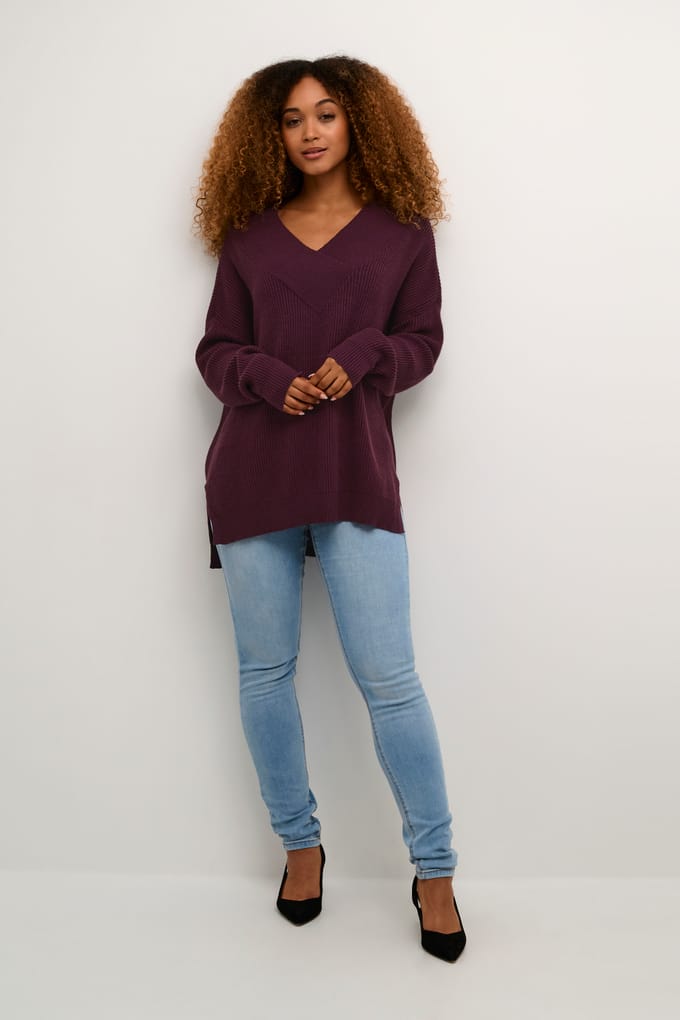 V-hals top voor dames CULTURE Olivia