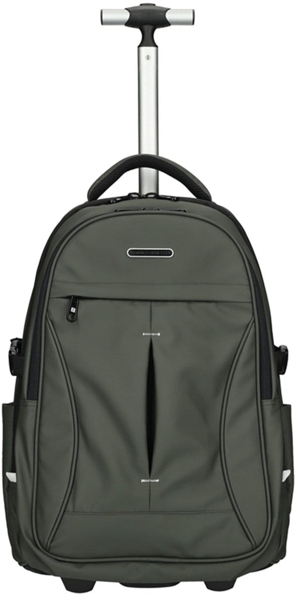 Enrico Benetti Northern Dames & Heren Laptoptrolley 17 inch - Businesstrolley - Polyester - Groen