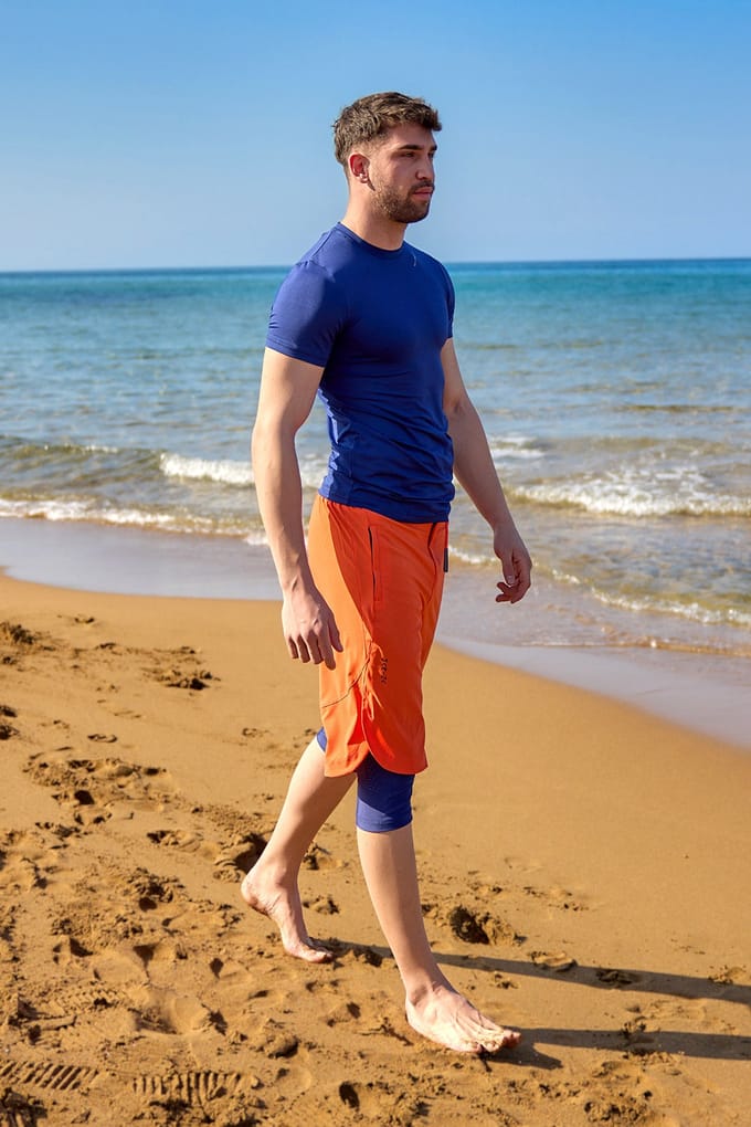 Marina Orange Modest zwemshort voor heren