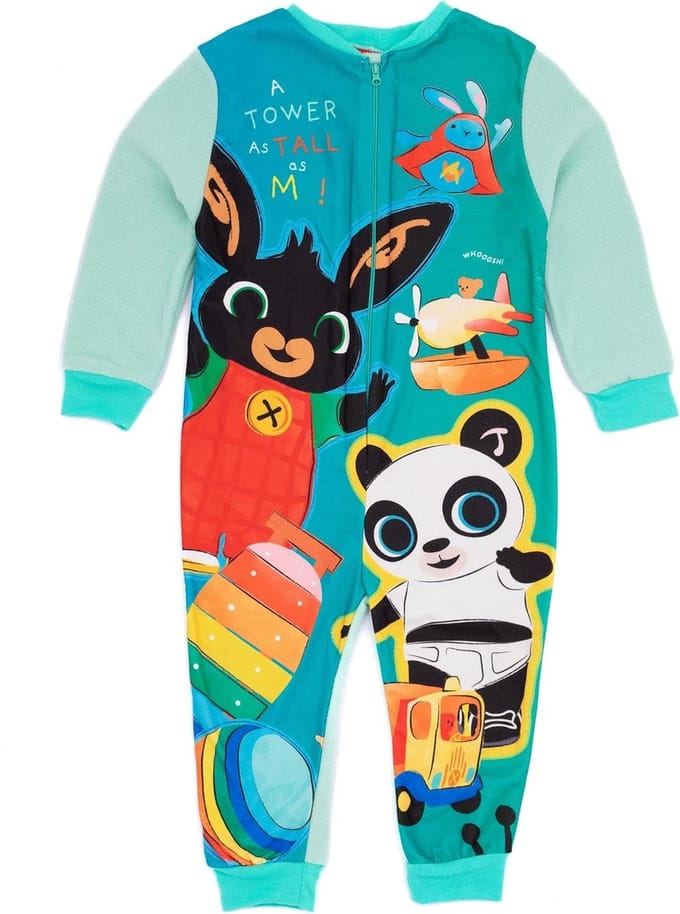 Bing Bunny Kinder Onesie - Multi Colour - Huispak / Pyjama Jumpsuit met Ritssluiting