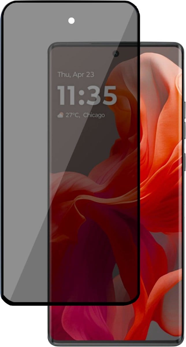 Privé Screenprotector geschikt voor Motorola Moto G85 Screenprotector - Privacy Beschermglas - Privacy Proteqt+