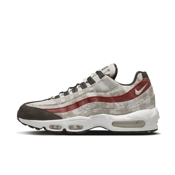 Air Max 95 Se Lage herenschoen Light Bone/topwit/kaki/duinrood