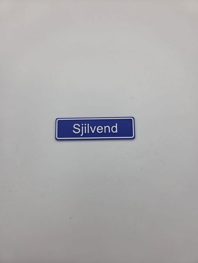 3D plaatsnaam speldje Sjilvend